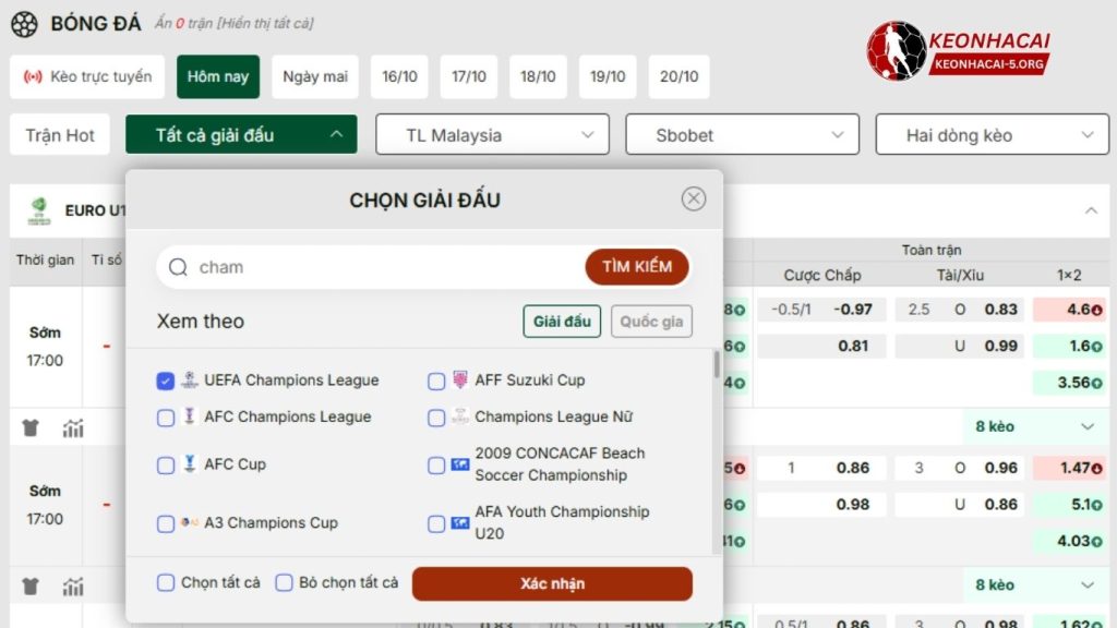 Tỷ Lệ Kèo Cúp C1: Binh Pháp Soi Kèo Cúp Champion League Đỉnh Cao